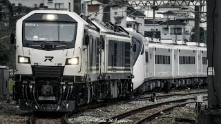 ジョイント音 8785レ R204R203新型電気式ディーゼル機関車重連＋EMU3000型電車EMU3400試運転 大肚駅発車 [upl. by Einafit]