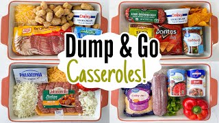 DUMP amp GO CASSEROLES  5 Quick amp EASY Casserole Dinner Recipes  Tasty Cheap Meals  Julia Pacheco [upl. by Rutherford220]