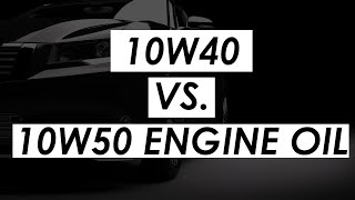 10W40 vs 10W50 engine oil comparison [upl. by Ahsinat]