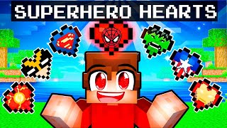 Techy has SUPERHERO Hearts in Minecraft [upl. by Ysnil]