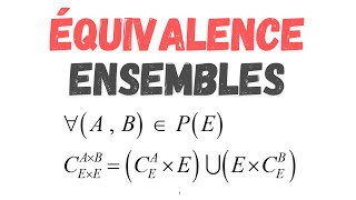 Algèbre  Les ensembles  raisonnement par équivalence  1bac SM [upl. by Lovash764]