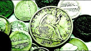 Actual American Treasure FOUND Metal Detecting an Old House Seated Silver Coins Galore Epic Hunt [upl. by Guerin382]