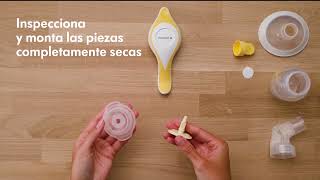 Instrucciones del sacaleches manual Harmony Flex de Medela [upl. by Einnaffit]