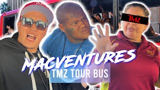 We Almost Got Kicked Off The TMZ Bus [upl. by Sauer7]