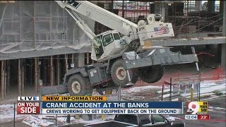 Crane accident at The Banks [upl. by Tommie]