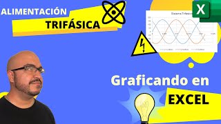 GENERACIÓN DE SEÑALES TRIFÁSICAS DE VOLTAJE  EXCEL [upl. by Joella155]