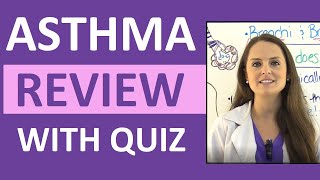 Asthma Treatment Symptoms Pathophysiology Nursing Interventions NCLEX Review Lecture [upl. by Htebezile]