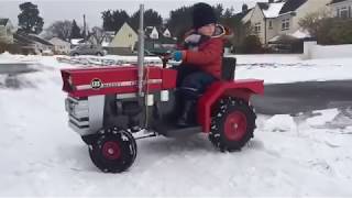 Snow Day  Toylander Massey Ferguson 135 [upl. by Garlan]