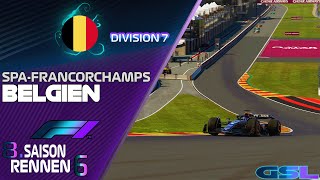 GSL DIV 7  6 Saisonrennen  Großer Preis von Belgien  Circuit de SpaFrancorchamps [upl. by Silrak52]