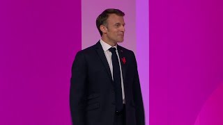 Le discours dEmmanuel Macron sur lintelligence artificielle au salon VivaTech [upl. by Gnuhp358]