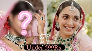 I tried to recreate Kiara Advani’s Wedding Look under 599😻 Hit 👍🏻 or Miss 👎🏻 [upl. by Enyalaj868]