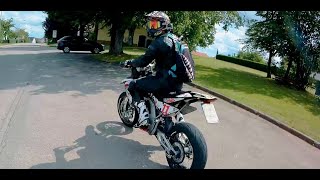 Aprilia SXV550 full Silmoto exhaust  the holy grail of supermoto [upl. by Tebor754]