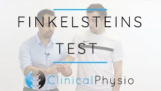 Finkelsteins Test for De Quervens Syndrome  Clinical Physio Premium [upl. by Enitsugua]