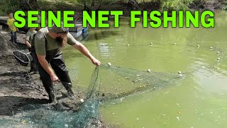 Lets see whats in that pond  seinepull net fishing [upl. by Verney673]