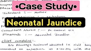 CASE STUDY  PRESENTATION on Neonatal Jaundice Hyperbilirubinemia [upl. by Paterson]