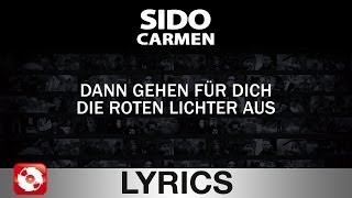 SIDO  CARMEN  AGGROTV LYRICS KARAOKE OFFICIAL VERSION [upl. by Anonyw314]