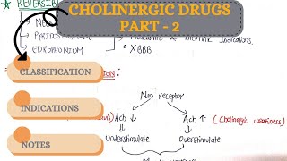 CHOLINERGIC DRUGS PART 2  MBBS SECOND YEAR  B PHARMACY [upl. by Danczyk72]