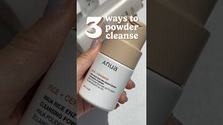 How to use powder cleanser 3 ways cleanser anua skincare101 kbeautyskincare cleansers [upl. by Haseefan]