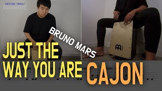 Just The Wat You Are  Bruno Mars  Cajon Cover카혼 커버  DRUMMATE [upl. by Timmi]