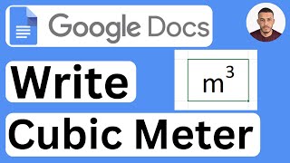 How to Type Cubic Meter m³ in Google Docs  Easy to Follow [upl. by Noevart]