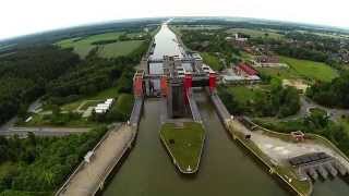 Schiffshebewerk Scharnebeck  Dji Phantom 2 Zenmuse H33D [upl. by Atterbury]