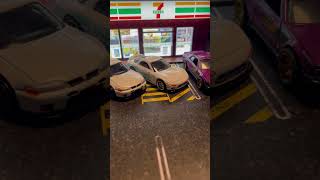 JDM Hot Wheels at 7Eleven hotwheels diorama automobile art collection custom reels shorts [upl. by Rosita]