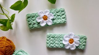 One Hour Crochet  Baby Puff Stitch Headband Tutorial  2023  Beginner [upl. by Otsugua]