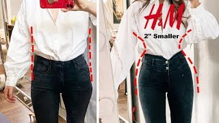 HampM TRYON HAUL🔥 LOOK BETTER Instantly with CORSET jeans [upl. by Ydne]