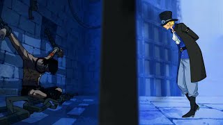 Sabo meets Ace in Impel Down  One Piece Edit [upl. by Gentilis]