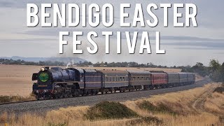 R711 Returns to Bendigo Steamrails Bendigo Easter Festival  R711 [upl. by Norrek708]