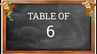 Table of 6 Rhythmic Table of Six Learn Multiplication Table of 6 x 1  6  KIDZEEE [upl. by Enyrehtak]