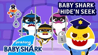 🚨Wail Wail Catch the Thief Shark Family  Baby Shark Hide and Seek Story  Baby Shark Official [upl. by Kinom228]