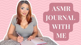 ASMR Journal With Me 📝  Writing Sounds  Soft Spoken [upl. by Hanikahs]