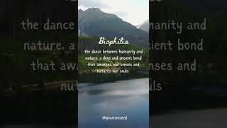 The word “Biophillia” comes from the Greek words “bio” meaning “life” and “philia” meaning “love” [upl. by Dulcea]