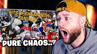 SOCCER FAN REACTS TO CRAZY NHL HITS FROM 2024  PART 2 [upl. by Yesdnil597]