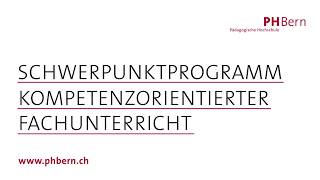 Schwerpunktprogramm quotKompetenzorientierter Fachunterrichtquot [upl. by Oruntha]