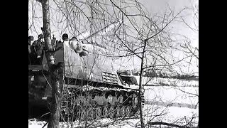 Hummel Nashorn Stug III Sdkfz 2509 Wespe in action [upl. by Thilde730]