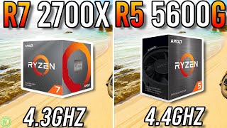 Ryzen 7 2700X vs Ryzen 5 5600G  Tested in 2023 [upl. by Esmerelda387]