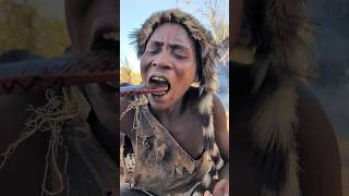 Wow What a delicious Soup for breakfast This bushmen preparing their food 😋🍲‼️food hadzabetribe [upl. by Lucienne]