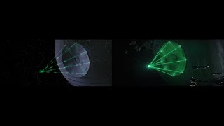 Death Star Laser Comparison  A New Hope vs Rogue One [upl. by Asseral]