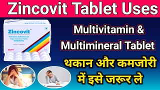 Zincovit Multivitamin Multimineral Tablet  Vitamin ABCD amp ZINC Supliment  in hindi [upl. by Norine]