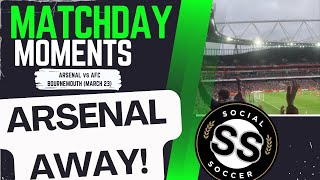 Matchday Moments Bournemouth score away at Arsenal [upl. by Imef]