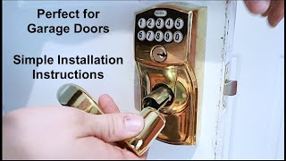 Home Security Upgrade  SCHLAGE FE595 Keypad Lock Install 2 [upl. by Corly820]