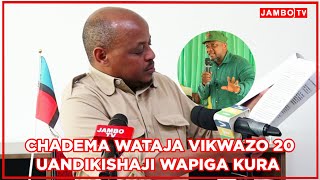 CHADEMA WAIVAA TENA TAMISEMI WATAJA VIKWAZO 20 WANAVYOKUTANA NAVYO KWENYE UANDIKISHAJI [upl. by Montford]