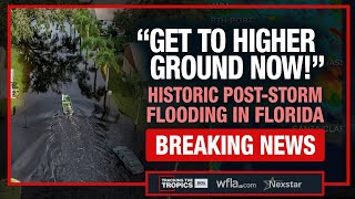 BREAKING GET TO HIGH GROUND NOW  Florida residents evacuating due to alarming postMilton floods [upl. by Anibas]