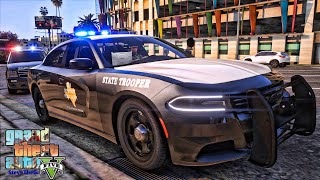 Playing GTA 5 As A POLICE OFFICER Highway Patrol TEXAS GTA 5 Lspdfr Mod 4K [upl. by Missy508]