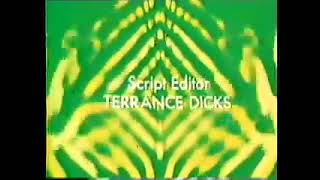 19841001 Doctor Who Spearhead from Space 1 green end credits ABC Australia [upl. by Yeltsew421]