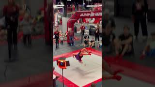 Switching directions🔀🤩 flip trampoline fail backflip viral shorts extreme [upl. by Canty]