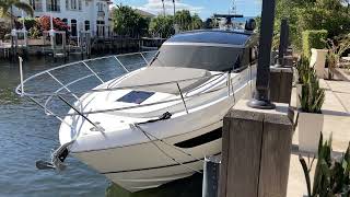 Princess V50 with Volvo IPS amp SidePower thruster  check out this Dockmate Twist joystick demo [upl. by Nnalatsyrc]