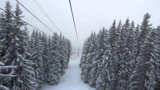 Bulgaria Sofia Vitosha Mountain Cable Car snow FULL HD [upl. by Nevaed]